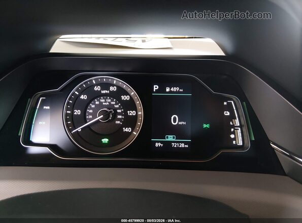 KMHC65LC1LU220237 2020 HYUNDAI IONIQ HYBRID Silver Вид задніх сидінь