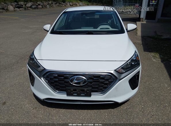 KMHC65LC1LU220304 2020 HYUNDAI IONIQ HYBRID White Սալոնի հետևի տեսք