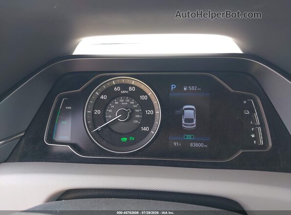 KMHC65LC1LU231108 2020 HYUNDAI IONIQ HYBRID Белый Вид задних сидений