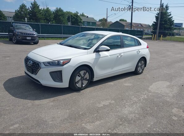 KMHC65LC1MU249383 2021 HYUNDAI IONIQ HYBRID White Առջևի ձախ երեք քառորդ տեսարան