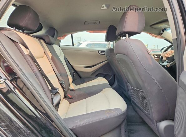 KMHC65LC2HU030745 2017 HYUNDAI IONIQ Черный Вид задних сидений
