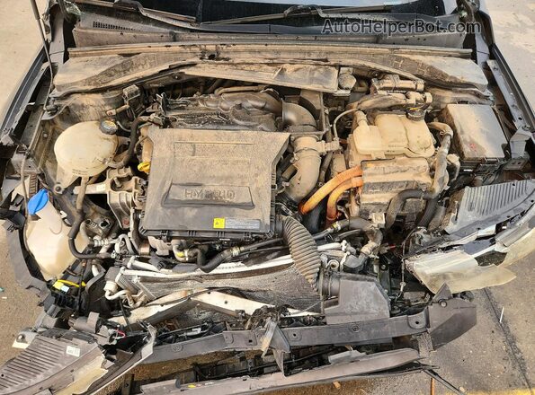 KMHC65LC2HU030745 2017 HYUNDAI IONIQ Черный Вид задней части салона