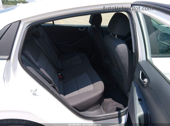 KMHC65LC2JU075593 2018 HYUNDAI IONIQ HYBRID White VIN კოდის სტიკერის ხედი