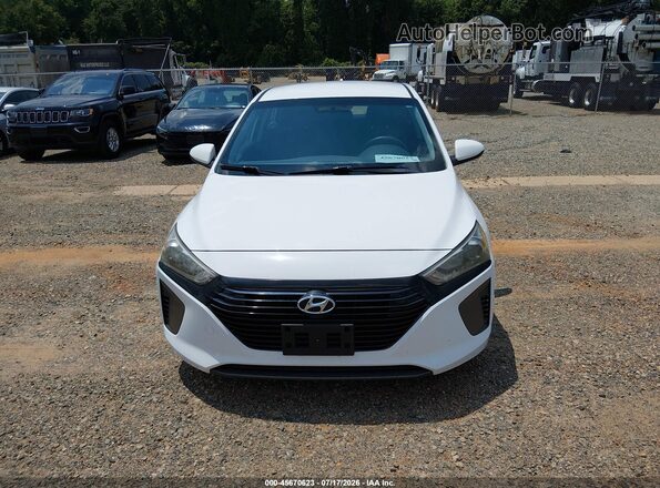 KMHC65LC2JU075593 2018 HYUNDAI IONIQ HYBRID White უკანა სალონის ხედი