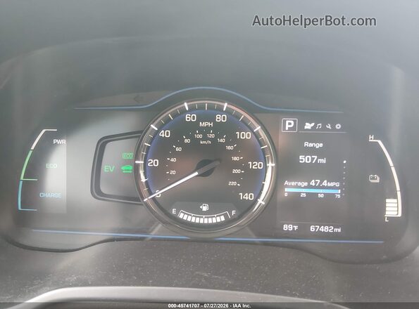 KMHC65LC2JU075965 2018 HYUNDAI IONIQ HYBRID Black 
