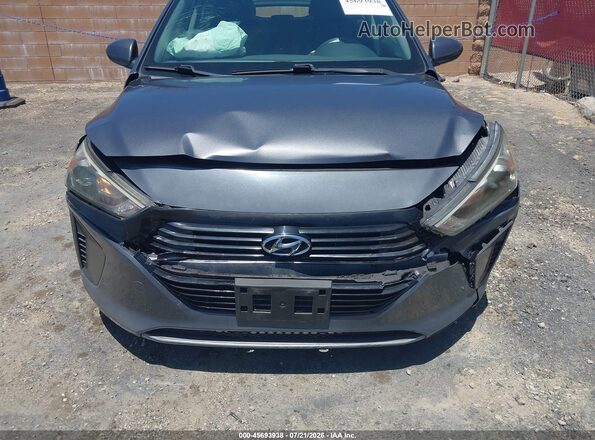 KMHC65LC2JU100590 2018 HYUNDAI IONIQ HYBRID Gray წინა ხედი