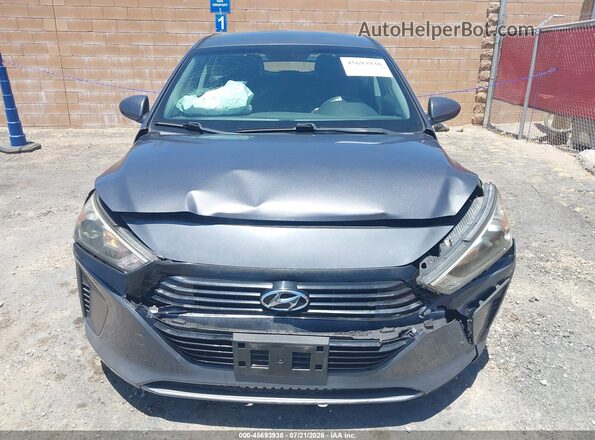 KMHC65LC2JU100590 2018 HYUNDAI IONIQ HYBRID Gray უკანა სალონის ხედი