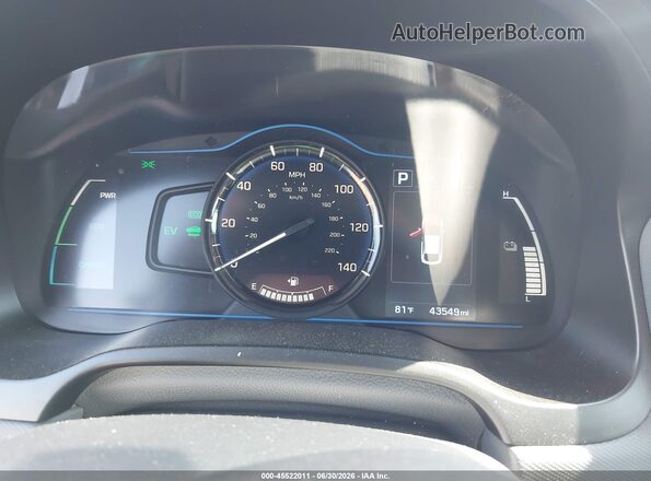 KMHC65LC2KU107623 2019 HYUNDAI IONIQ HYBRID Silver Հետևի նստատեղերի տեսք