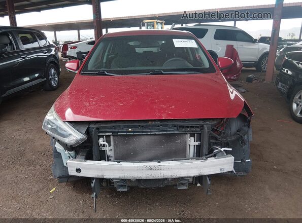 KMHC65LC2KU179440 2019 HYUNDAI IONIQ HYBRID Red Widok wnętrza z tyłu