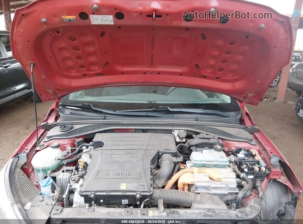 KMHC65LC2KU179440 2019 HYUNDAI IONIQ HYBRID Red Widok z tyłu