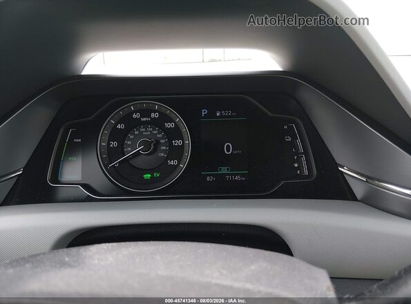 KMHC65LC2LU219811 2020 HYUNDAI IONIQ HYBRID Белый Вид задних сидений