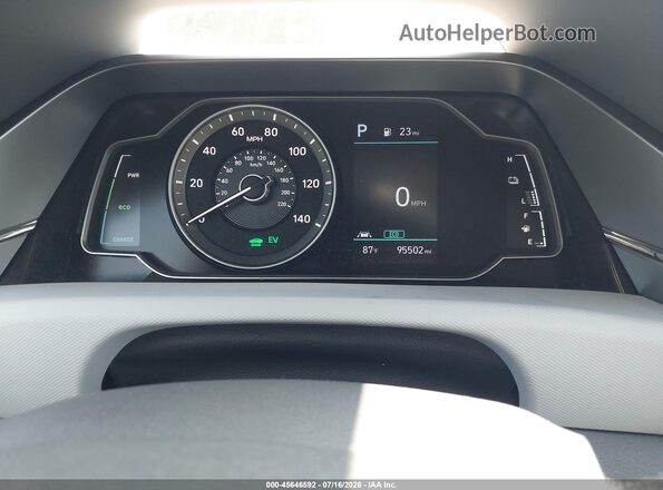 KMHC65LC2LU219842 2020 HYUNDAI IONIQ HYBRID Silver Rear seats view