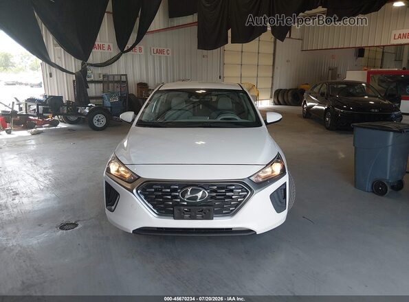 KMHC65LC2LU220280 2020 HYUNDAI IONIQ HYBRID White ხელსაწყოთა პანელის ხედი