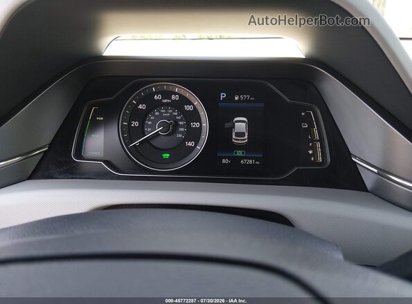 KMHC65LC2LU221672 2020 HYUNDAI IONIQ HYBRID Gray Հետևի նստատեղերի տեսք