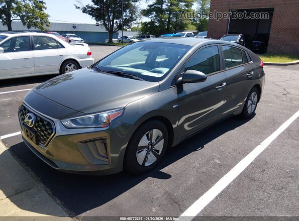 KMHC65LC2LU221672 2020 HYUNDAI IONIQ HYBRID Gray Առջևի ձախ երեք քառորդ տեսարան