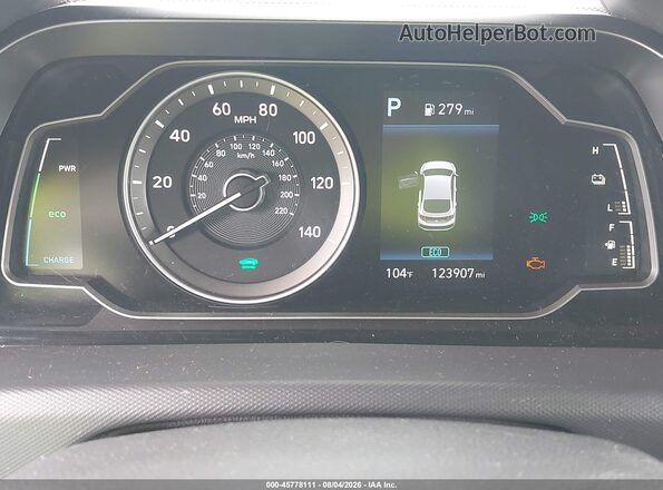 KMHC65LC2LU228900 2020 HYUNDAI IONIQ HYBRID Blue Vista de los asientos traseros