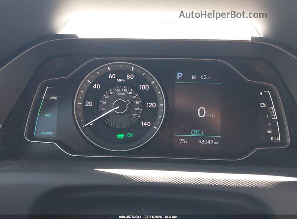KMHC65LC2MU245455 2021 HYUNDAI IONIQ HYBRID White Հետևի նստատեղերի տեսք