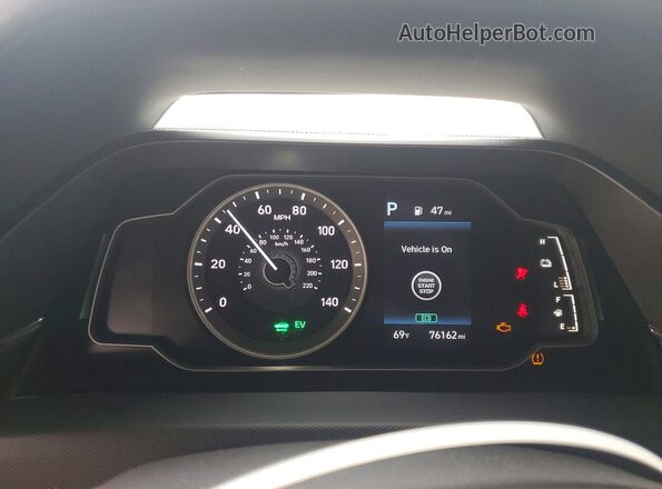 KMHC65LC2MU257878 2021 HYUNDAI IONIQ Charcoal Սարքավորումների վահանակի տեսք