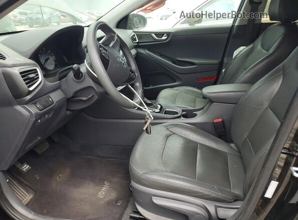 KMHC65LC3HU026865 2017 HYUNDAI IONIQ Black Vista interior delantera