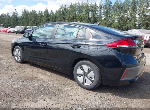 KMHC65LC3JU075568 2018 HYUNDAI IONIQ HYBRID Black Задня ліва чверть