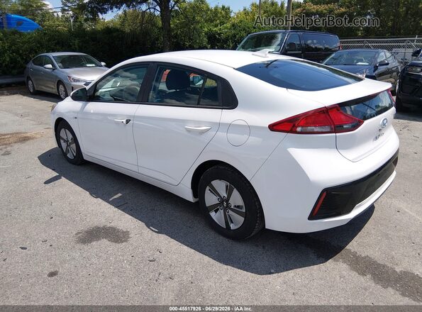 KMHC65LC3JU075800 2018 HYUNDAI IONIQ HYBRID White Задня ліва чверть