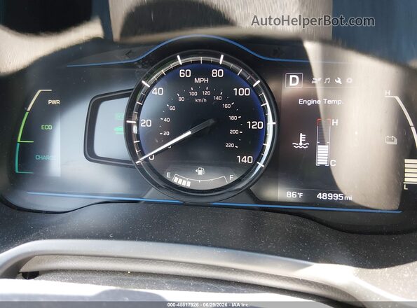 KMHC65LC3JU075800 2018 HYUNDAI IONIQ HYBRID White Вид задніх сидінь