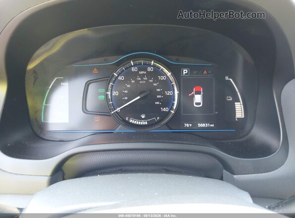 KMHC65LC3JU100534 2018 HYUNDAI IONIQ HYBRID Black Вид задніх сидінь