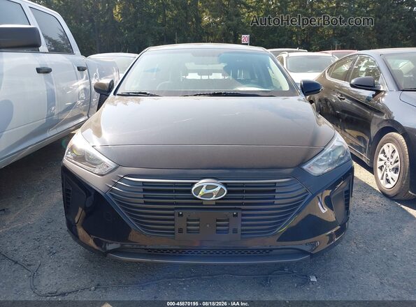 KMHC65LC3JU100534 2018 HYUNDAI IONIQ HYBRID Black Вид щитка приладів