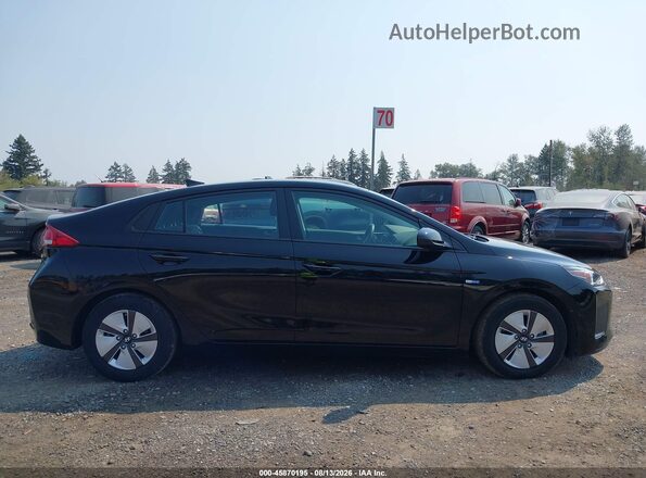 KMHC65LC3JU100534 2018 HYUNDAI IONIQ HYBRID Black Вид задньої частини салону