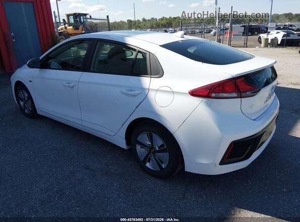 KMHC65LC3KU108196 2019 HYUNDAI IONIQ HYBRID White Задня ліва чверть