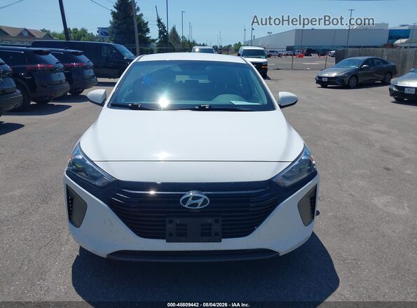 KMHC65LC3KU156362 2019 HYUNDAI IONIQ HYBRID White Widok zestawu wskaźników