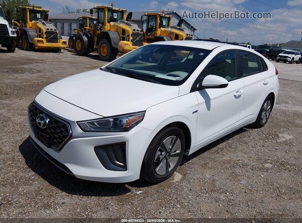 KMHC65LC3LU231367 2020 HYUNDAI IONIQ HYBRID White Առջևի ձախ երեք քառորդ տեսարան