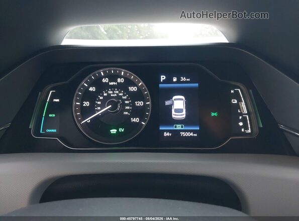 KMHC65LC3LU232860 2020 HYUNDAI IONIQ HYBRID Silver Rear seats view
