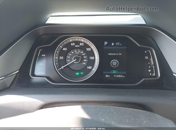 KMHC65LC3MU247277 2021 HYUNDAI IONIQ HYBRID Gray Rear seats view