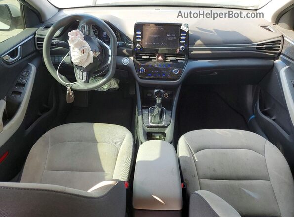 KMHC65LC3MU250180 2021 HYUNDAI IONIQ White Առջևի վահանակի տեսք