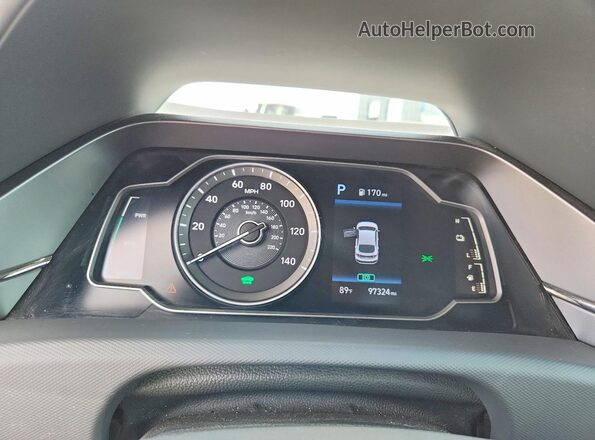 KMHC65LC3MU251670 2021 HYUNDAI IONIQ Красный Вид щитка приборов