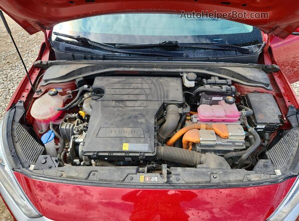 KMHC65LC3MU251670 2021 HYUNDAI IONIQ Красный Вид задней части салона