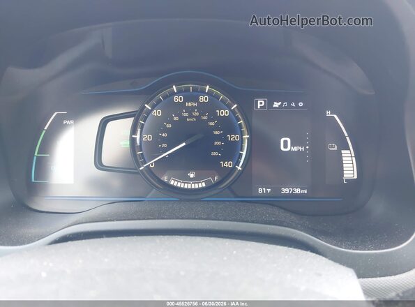 KMHC65LC4KU108000 2019 HYUNDAI IONIQ HYBRID Black Вид задніх сидінь