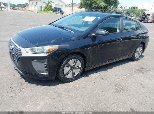 KMHC65LC4KU108000 2019 HYUNDAI IONIQ HYBRID Black Передня ліва чверть