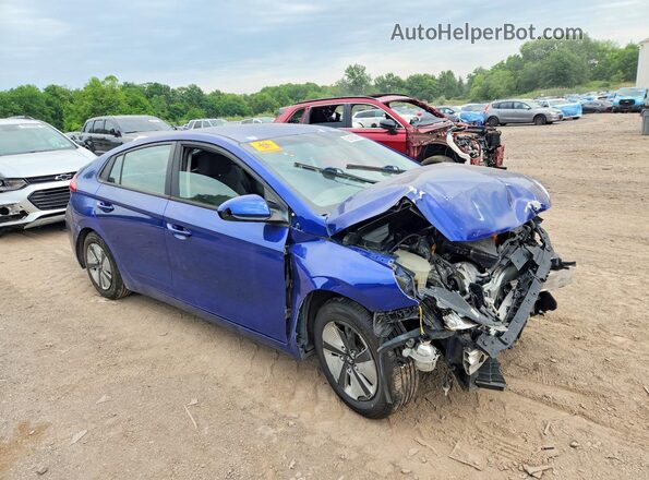 KMHC65LC4KU179066 2019 HYUNDAI IONIQ Синий Передняя правая четверть