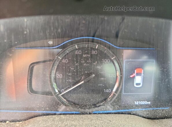 KMHC65LC4KU179066 2019 HYUNDAI IONIQ Синий Вид щитка приборов