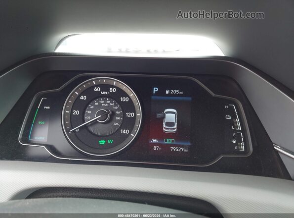 KMHC65LC4LU218997 2020 HYUNDAI IONIQ HYBRID White Հետևի նստատեղերի տեսք
