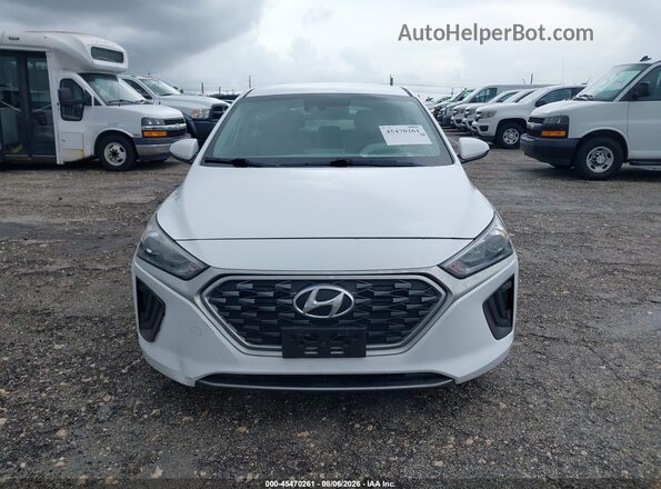 KMHC65LC4LU218997 2020 HYUNDAI IONIQ HYBRID White Սարքավորումների վահանակի տեսք