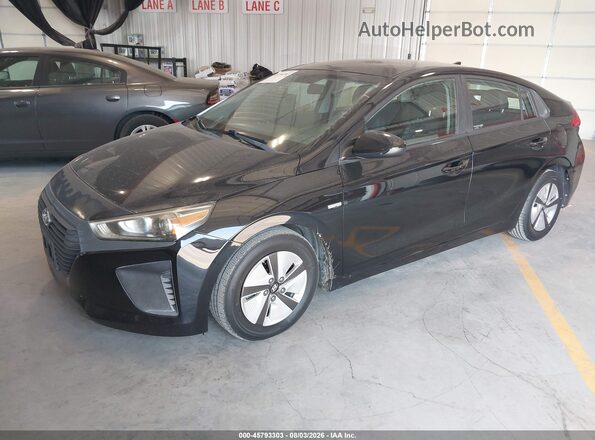 KMHC65LC5JU075944 2018 HYUNDAI IONIQ HYBRID Black Vista tres cuartos delantera izquierda
