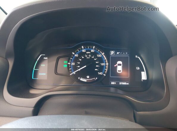 KMHC65LC5JU075944 2018 HYUNDAI IONIQ HYBRID Black Vista de los asientos traseros