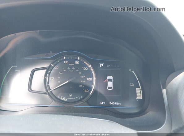 KMHC65LC5JU076575 2018 HYUNDAI IONIQ HYBRID Black უკანა სავარძლების ხედი