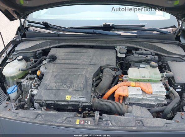 KMHC65LC5JU076575 2018 HYUNDAI IONIQ HYBRID Black უკანა ხედი