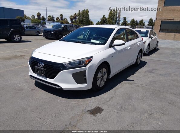 KMHC65LC5KU107020 2019 HYUNDAI IONIQ HYBRID White Vista tres cuartos delantera izquierda