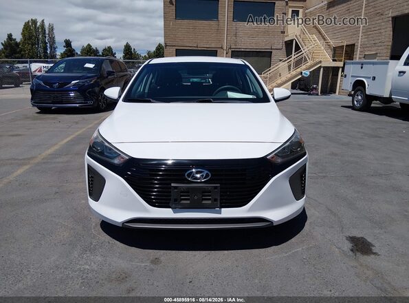 KMHC65LC5KU107020 2019 HYUNDAI IONIQ HYBRID White Vista del cuadro de instrumentos