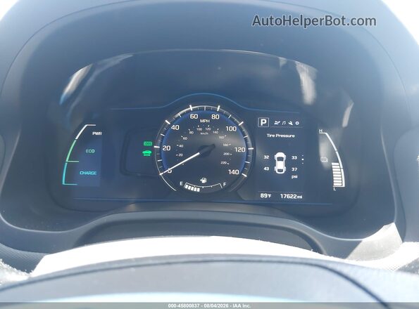 KMHC65LC5KU160140 2019 HYUNDAI IONIQ HYBRID Silver უკანა სავარძლების ხედი